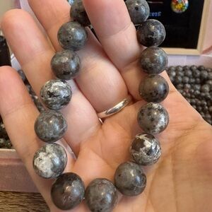 12mm Natural Yooperlite Michigan UV glow bracelet